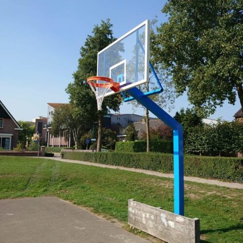 Basketbalpaal met een oversteek van maar liefst 1.65 meter.